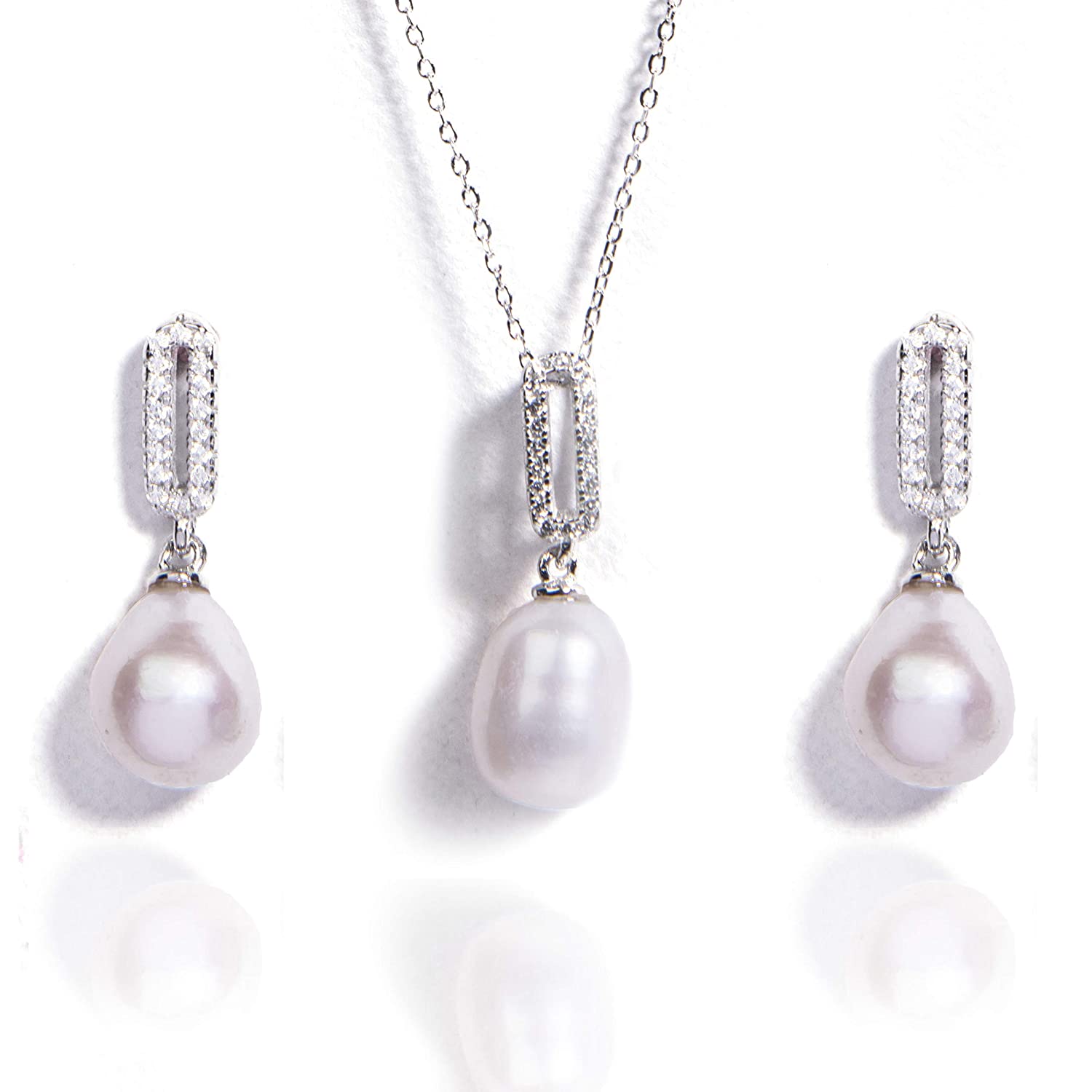 Traditional Three Line Pearl Necklace with Earrings for Girls and Wome –  One Stop Fashion