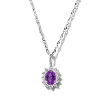 Certified Amethyst Gemstone Pendant