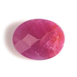 Certified Natural Ruby Oval Gemstone (3.4 Carats)