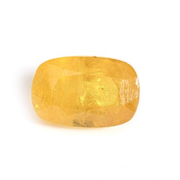 Certified Natural Yellow Sapphire Oval Gemstone (4.97 Carats)