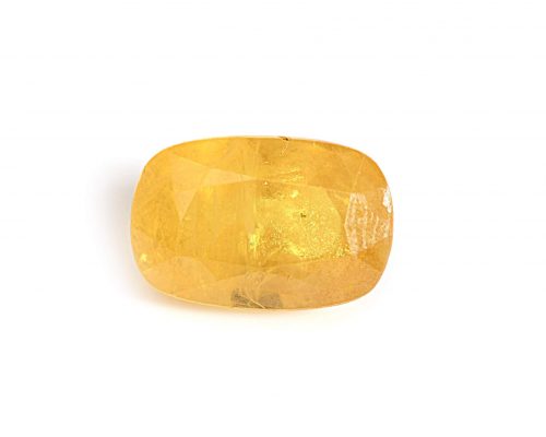 Certified Natural Yellow Sapphire Oval Gemstone (4.97 Carats)