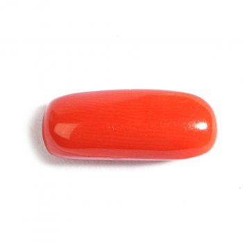 Certified Natural Coral Capsule Gemstone (6.05 Carats)