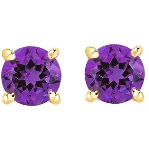 Amethyst Gemstone Stud Earrings