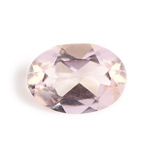 Certified Natural Morganite Oval Gemstone (0.5 Carats)