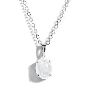 Certified Moonstone Gemstone Chain Pendant
