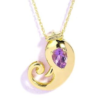Certified Amethyst Gemstone Ganpati Pendant