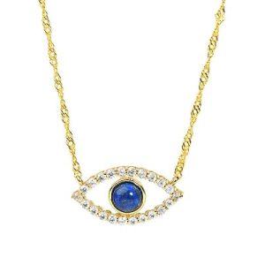 Lapis Lazuli Gemstone Evil Eye Pendant