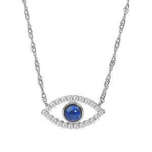 Lapis Lazuli Gemstone Evil Eye Pendant
