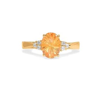 Certified Citrine Gemstone Ring