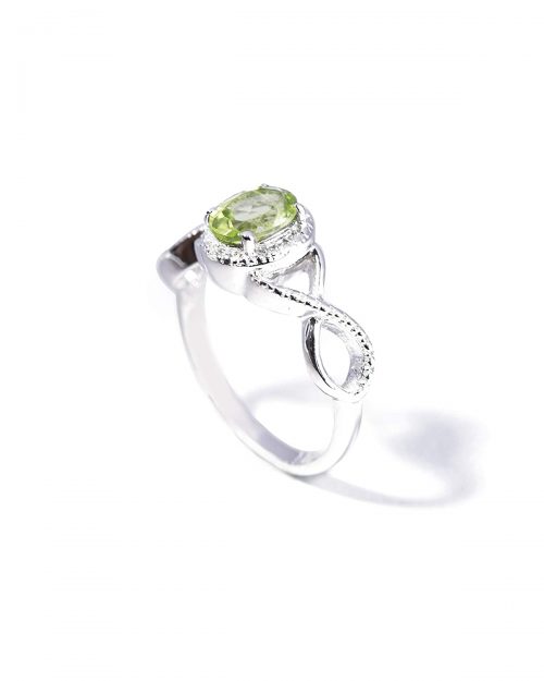 925 Sterling Silver Hallmark Certified Peridot Gemstone Ring for Women - Image 2