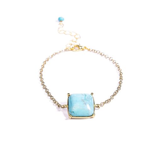Certified Turquoise (Firoza) Gemstone Bracelet - Image 2