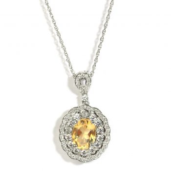 Certified Citrine Luxury Pendant