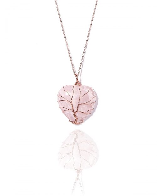 Certified Gemstone Valentine's Big Heart Chain Pendant Necklace for Women
