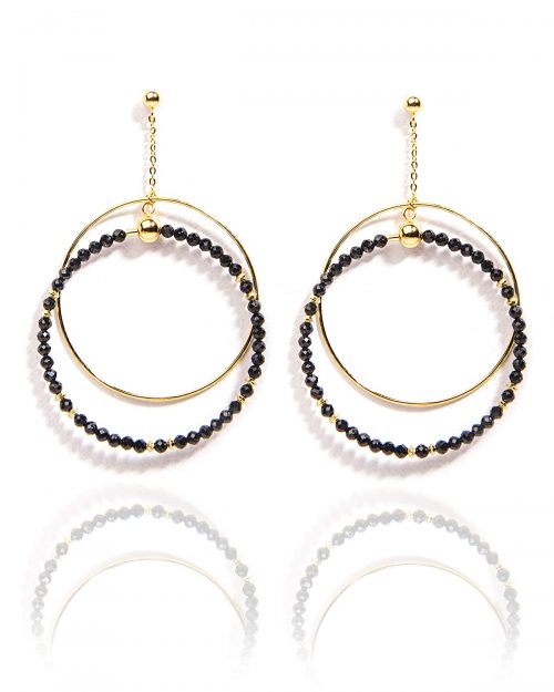 925 Sterling Silver Certified Tourmaline Gemstone Trendy Dangler Earrings for Women