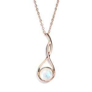 Certified Moonstone Stylised Pendant