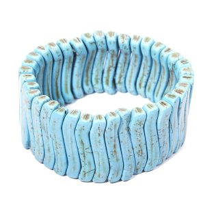 Genuine Turquoise Gemstone Stretchable Bracelet