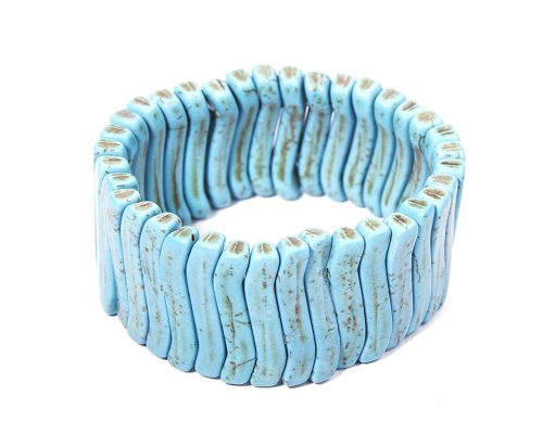 Genuine Turquoise Gemstone Stretchable Bracelet