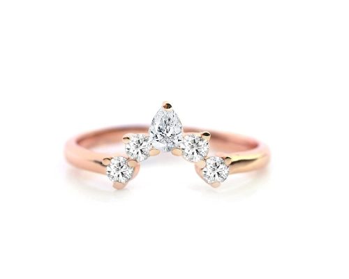 Cubic Zirconia Add On Stackable Ring