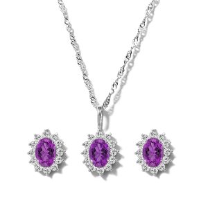 Amethyst Luxury Jewelry Set