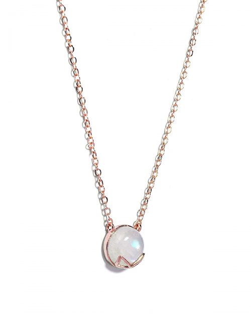 Certified Moonstone Gemstone Butterfly Pendant - Image 3
