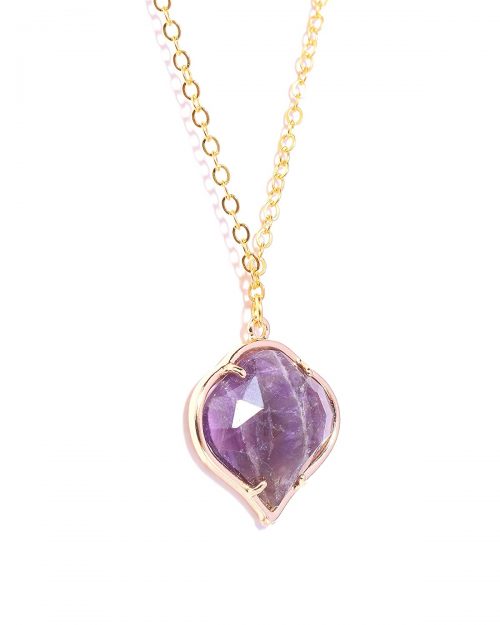 Natural Amethyst Gemstone Pendant - Image 2