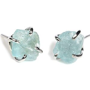 Certified Apetite Rough Stud Earrings for Women