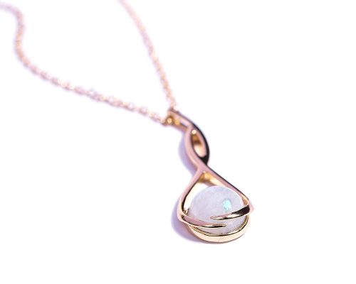 Certified Moonstone Stylised Pendant - Image 3