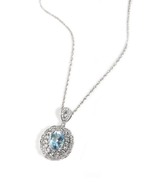 Certified Blue Topaz Luxury Pendant - Image 2