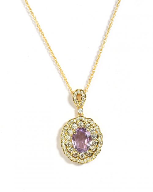 Certified Amethyst Luxury Pendant