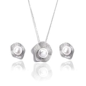 Natural Pearls Designer Pendant & Earrings Set