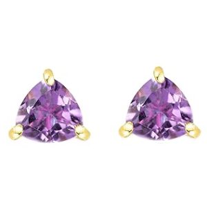 Certified Amethyst Formal Stud Earrings