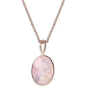 Valentine's Rose Quartz Love Crystal Pendant