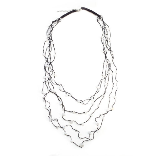 GEMPRO Genuine Pearl Cord Necklace for Her