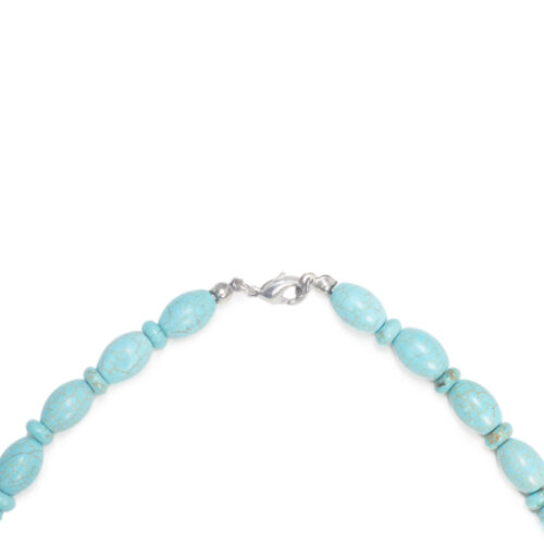 GEMPRO Genuine Turquoise Pendant Beaded Statement Necklace for Her - Image 3