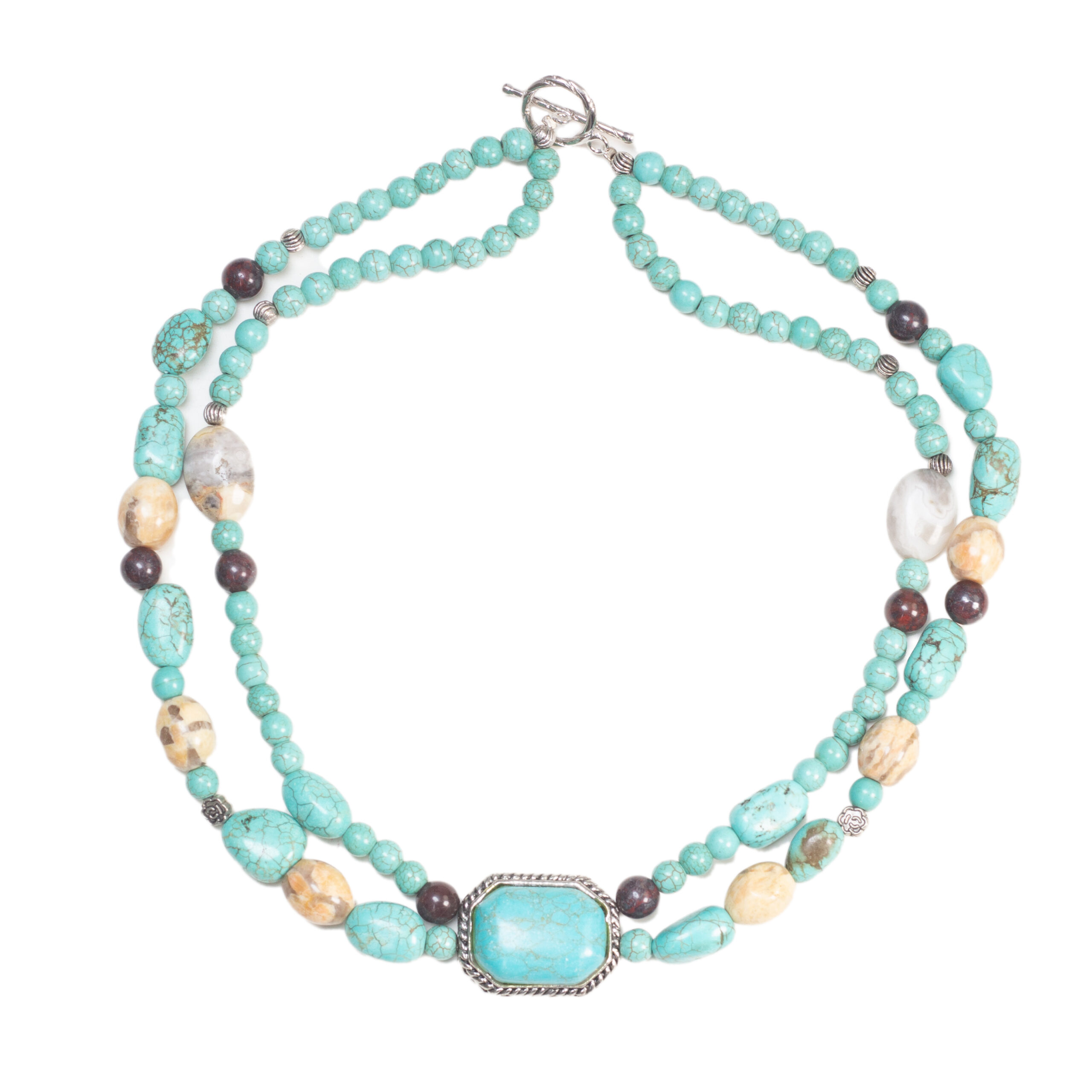 Siyona Turquoise Necklace Set – I Jewels