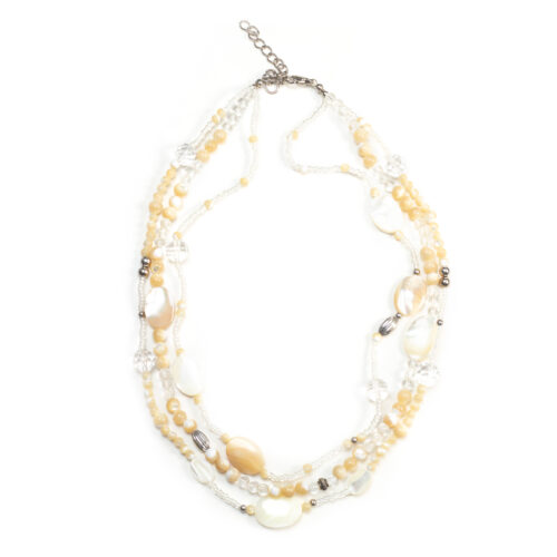 GEMPRO Genuine Mother of Pearl Multilayer Necklace for Her - Image 4