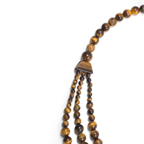 GEMPRO Genuine Tiger's Eye Multilayer Statement Necklace for Her - Image 4