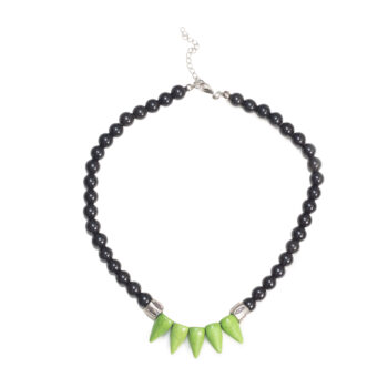 Gempro Gemstone Crescent Necklace for her