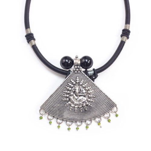 GEMPRO Genuine Black Onyx Ethnic Statement Necklace for Her - Image 4