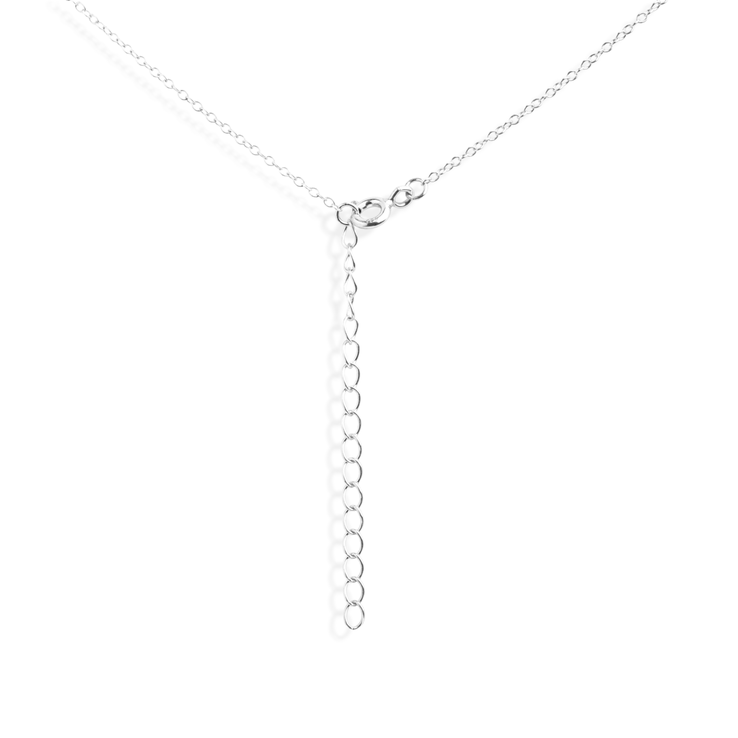 Gempro 925 Sterling Silver Round Peridot Pendant For Her, (Silver) - Image 3