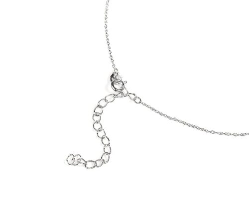 Gempro 925 Sterling Silver Certified Topaz Trillion Pendant for Women - Image 3