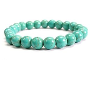 Gempro Turquoise Bracelet – Timeless & Versatile Natural Stone Bracelet for Unisex