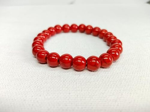 Gempro Red Jade Beads Stretchable Bracelet – Bold & Energizing Accessory for Men & Women - Image 4