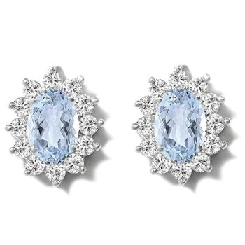 Gempro 925 Sterling Silver Birthstone Stud Earrings for Women