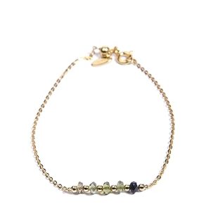 Gempro 925 Sterling Silver Certified Tourmaline Dainty Bracelet for Women