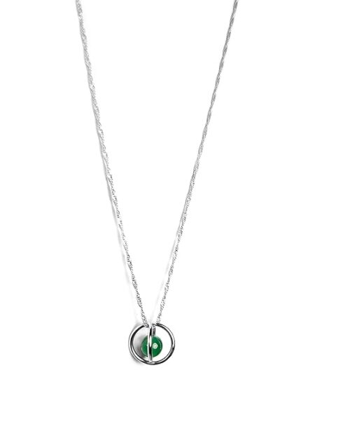 Gempro Green Onyx Gemstone Cage Pendant for Women - Image 2