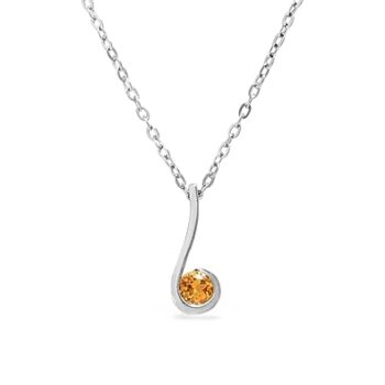 Gempro Citrine Is A Sliver Yellow Warmly Shining Gemstone Pendant