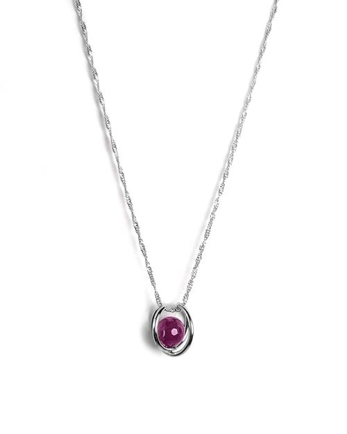 Gempro Amethyst Gemstone Cage Pendant for Women - Image 3