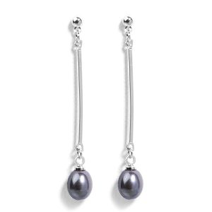 Gempro 925 Silver Natural Pearls Dangle Earrings for Women