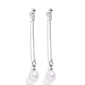 Gempro 925 Silver Pearl Dangle Earrings for Women